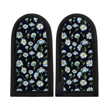 Watercolor Daisy Floral Pattern Print Skillet Handle Cover