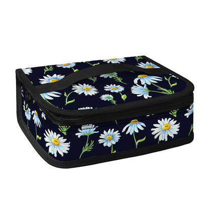 Watercolor Daisy Floral Pattern Print Small Lunch Bag