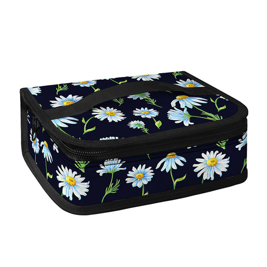 Watercolor Daisy Floral Pattern Print Small Lunch Bag