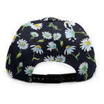 Watercolor Daisy Floral Pattern Print Snapback Cap