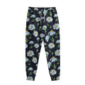 Watercolor Daisy Floral Pattern Print Sweatpants
