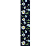 Watercolor Daisy Floral Pattern Print Table Runner
