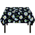 Watercolor Daisy Floral Pattern Print Tablecloth