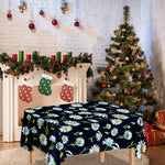 Watercolor Daisy Floral Pattern Print Tablecloth