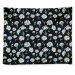 Watercolor Daisy Floral Pattern Print Tapestry