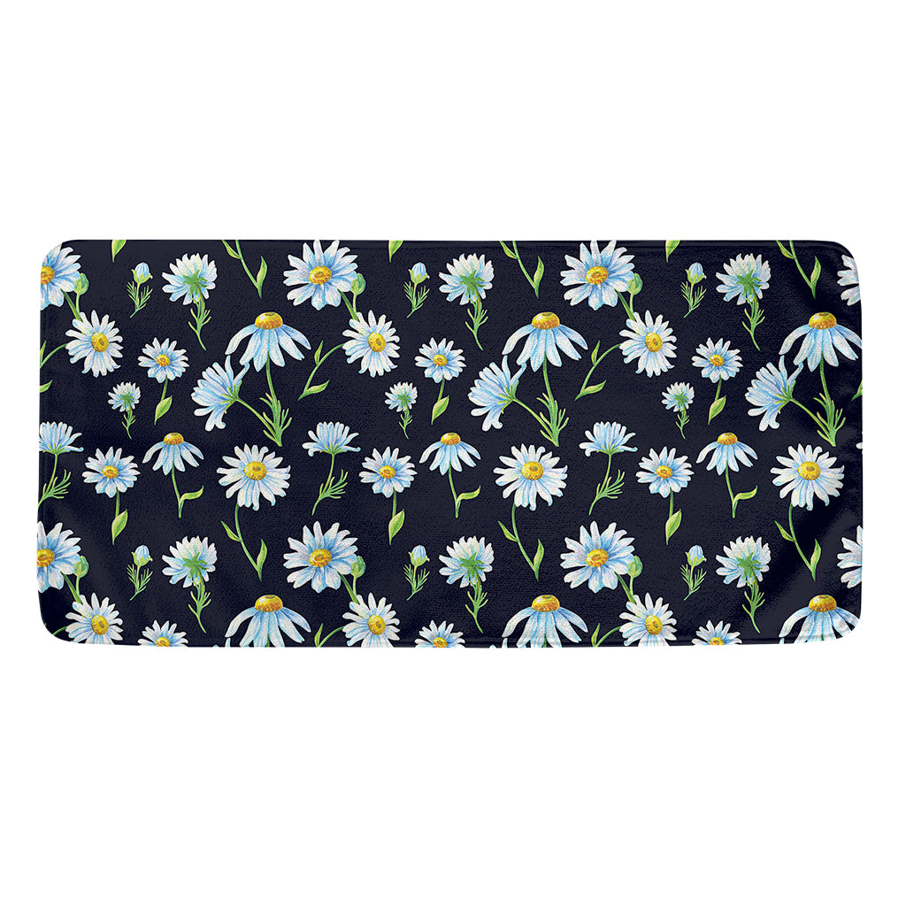 Watercolor Daisy Floral Pattern Print Towel