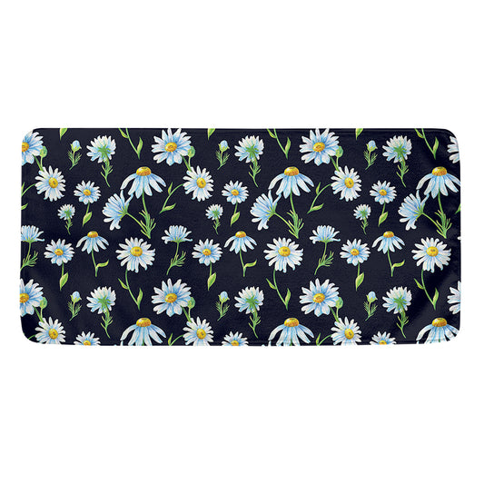 Watercolor Daisy Floral Pattern Print Towel