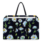 Watercolor Daisy Floral Pattern Print Utility Tote Bag