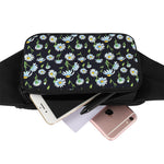 Watercolor Daisy Floral Pattern Print Waist Bag