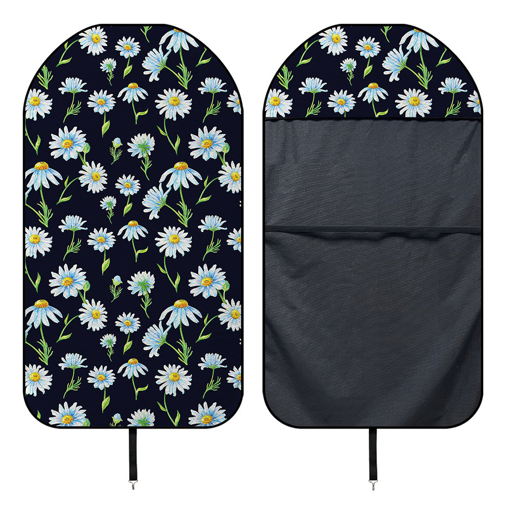 Watercolor Daisy Floral Pattern Print Waterproof Car Seat Cover