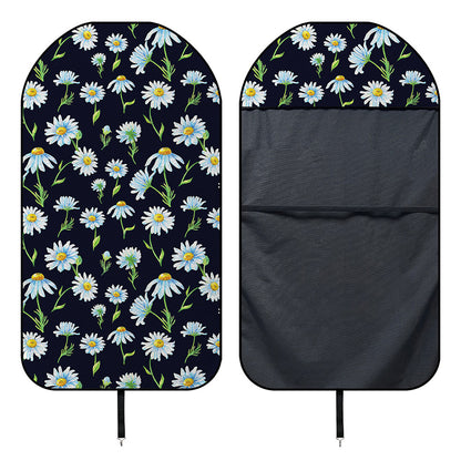 Watercolor Daisy Floral Pattern Print Waterproof Car Seat Cover