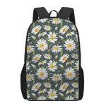 Watercolor Daisy Flower Pattern Print 17 Inch Backpack