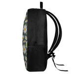 Watercolor Daisy Flower Pattern Print 17 Inch Backpack