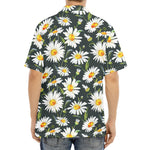 Watercolor Daisy Flower Pattern Print Aloha Shirt