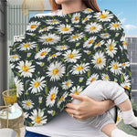 Watercolor Daisy Flower Pattern Print Baby Seat Cover
