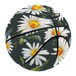 Watercolor Daisy Flower Pattern Print Basketball