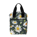 Watercolor Daisy Flower Pattern Print Bible Tote Bag