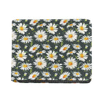 Watercolor Daisy Flower Pattern Print Bifold Wallet