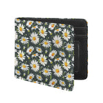 Watercolor Daisy Flower Pattern Print Bifold Wallet