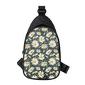Watercolor Daisy Flower Pattern Print Sling Bag