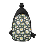 Watercolor Daisy Flower Pattern Print Chest Bag