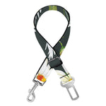 Watercolor Daisy Flower Pattern Print Dog Seat Belt