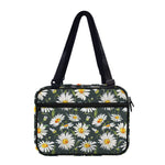 Watercolor Daisy Flower Pattern Print Double Strap Bible Bag