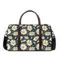 Watercolor Daisy Flower Pattern Print Duffel Bag