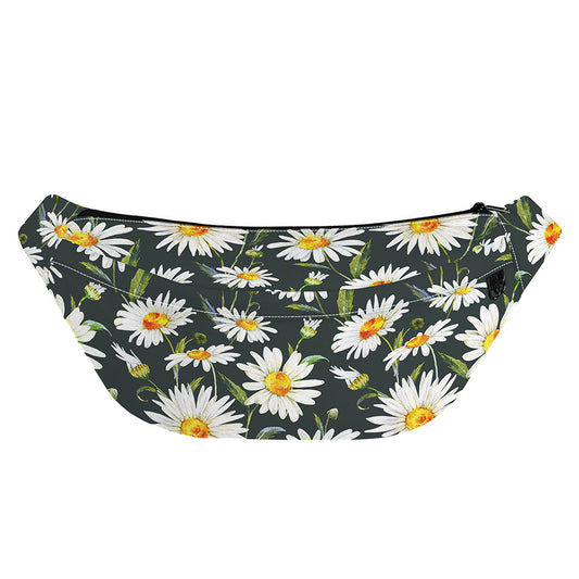 Watercolor Daisy Flower Pattern Print Fanny Pack