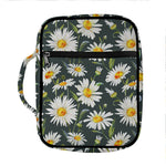Watercolor Daisy Flower Pattern Print Front Pocket Bible Bag