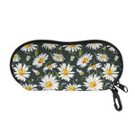 Watercolor Daisy Flower Pattern Print Glasses Case