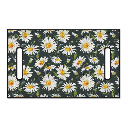 Watercolor Daisy Flower Pattern Print Golf Cart Seat Cover
