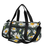 Watercolor Daisy Flower Pattern Print Gym Bag