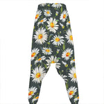Watercolor Daisy Flower Pattern Print Hammer Pants