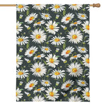 Watercolor Daisy Flower Pattern Print House Flag