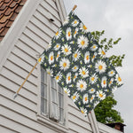 Watercolor Daisy Flower Pattern Print House Flag