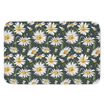 Watercolor Daisy Flower Pattern Print Indoor Door Mat