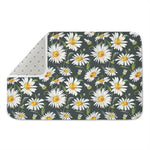 Watercolor Daisy Flower Pattern Print Indoor Door Mat