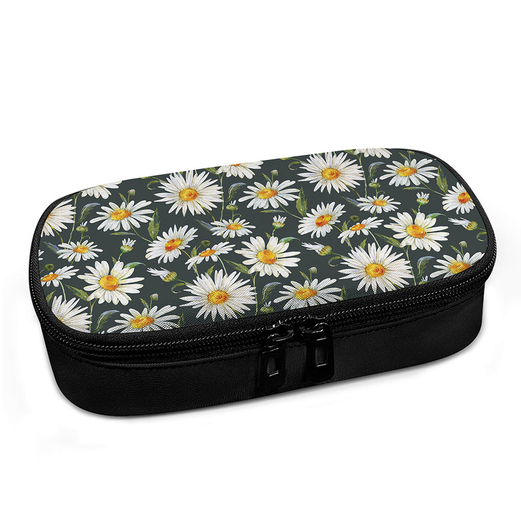 Watercolor Daisy Flower Pattern Print Insulin Cooler Travel Case
