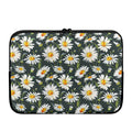 Watercolor Daisy Flower Pattern Print Laptop Sleeve
