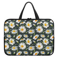 Watercolor Daisy Flower Pattern Print Laptop Sleeve With Handle