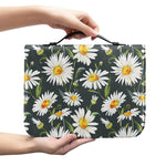 Watercolor Daisy Flower Pattern Print Leather Bible Cover