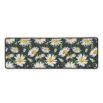 Watercolor Daisy Flower Pattern Print Long Kitchen Mat