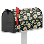 Watercolor Daisy Flower Pattern Print Mailbox Cover