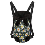 Watercolor Daisy Flower Pattern Print Pet Carrier Backpack