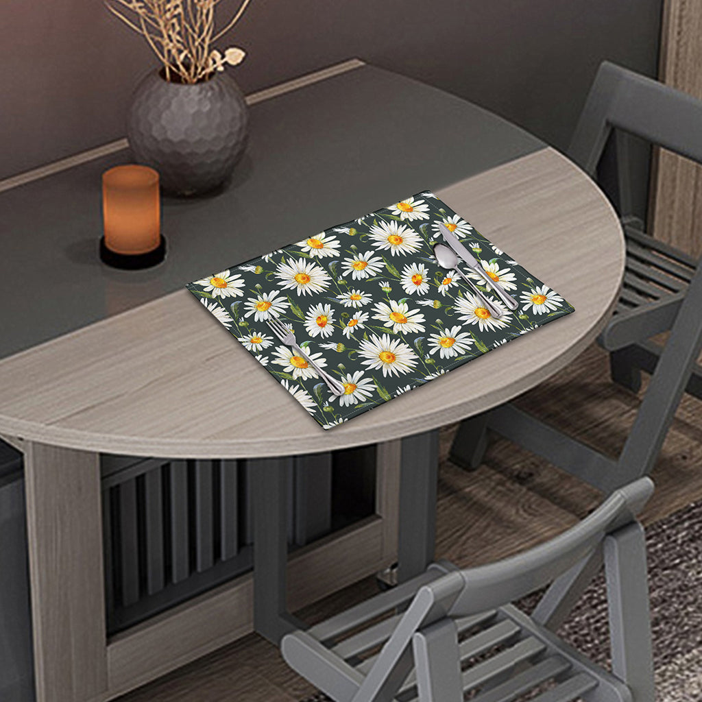 Watercolor Daisy Flower Pattern Print Placemat