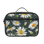 Watercolor Daisy Flower Pattern Print Portable Lunch Bag