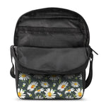 Watercolor Daisy Flower Pattern Print Rectangular Crossbody Bag