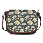 Watercolor Daisy Flower Pattern Print Saddle Bag