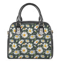 Watercolor Daisy Flower Pattern Print Shoulder Handbag